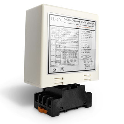 White Dual Channel Loop Detector 10MS - 90MS Inductive Loop Detector